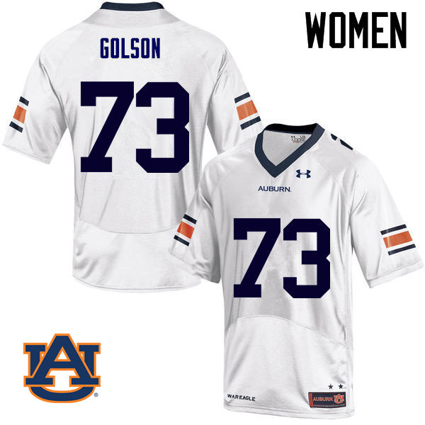 Women Auburn Tigers #73 Austin Golson College Football Jerseys Sale-White